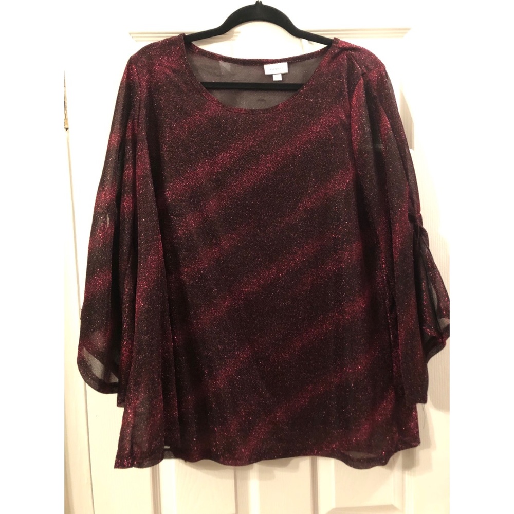 Women’s Plus Size Shimmery Top